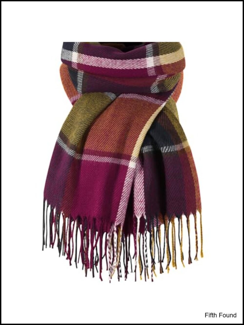 Oversized Plaid Blanket Scarf Shawl Wrap Soft Acrylic Winter